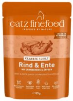 Catz Finefood Classic N.23 Wołowina i Kaczka saszetka 85g - obrazek 4