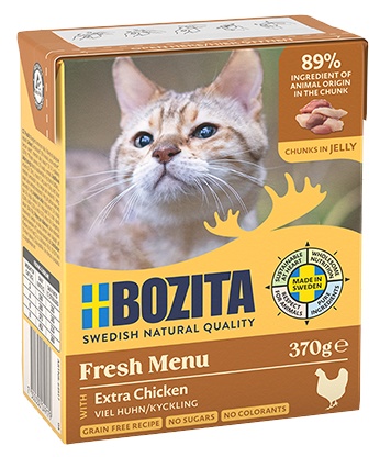 1 Bozita z Kurczakiem kawałki w galaretce kartonik 370g - obrazek 1