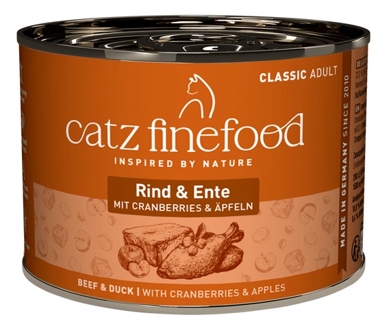 11 Catz Finefood Classic Wołowina i Kaczka (N.23) puszka 200g - obrazek 1
